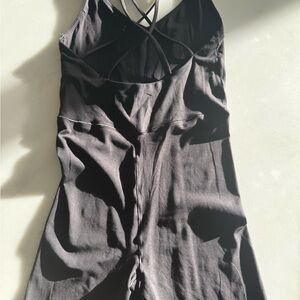 Aerie Charcoal Asymmetrical Dress